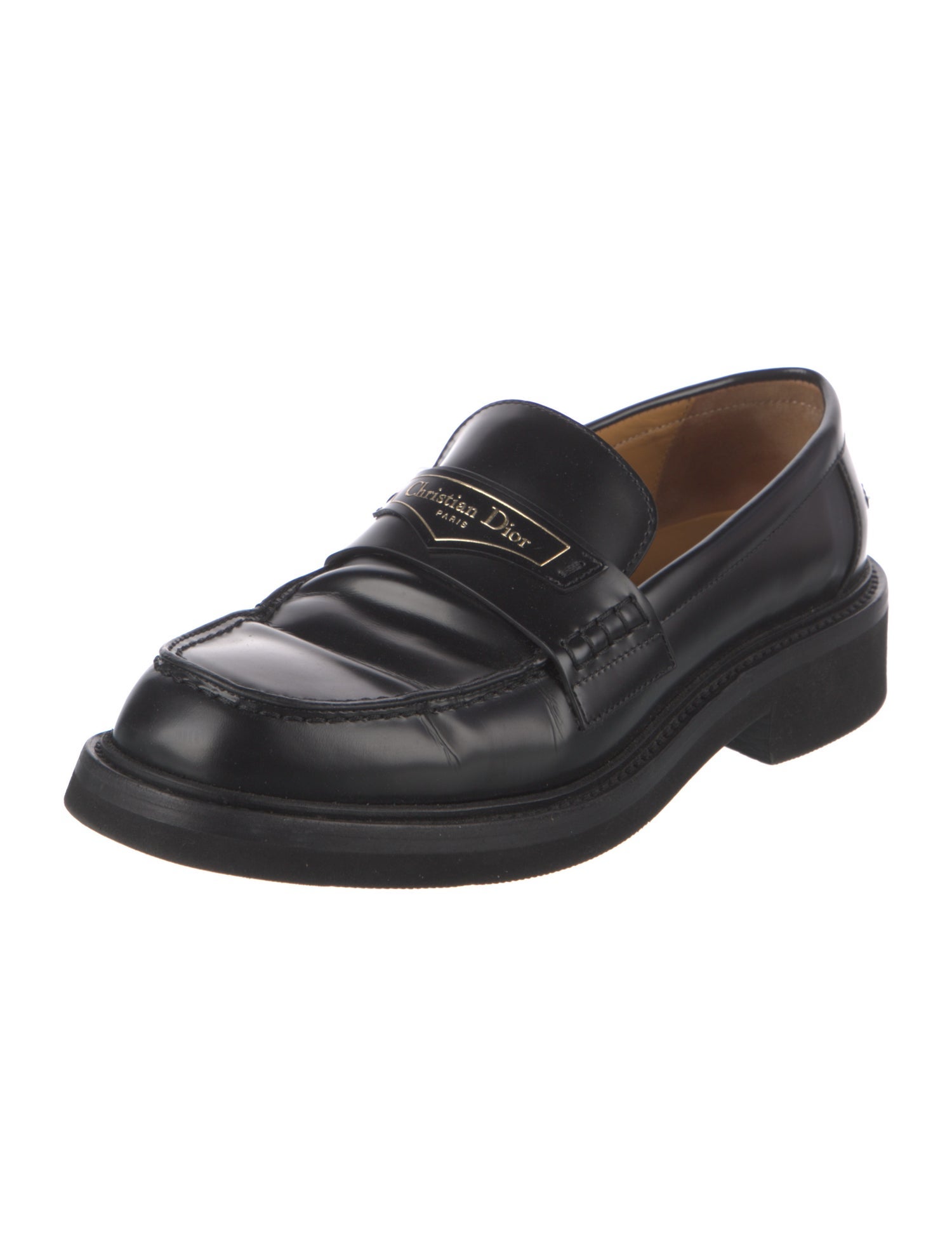 Christian Dior Leather Loafers